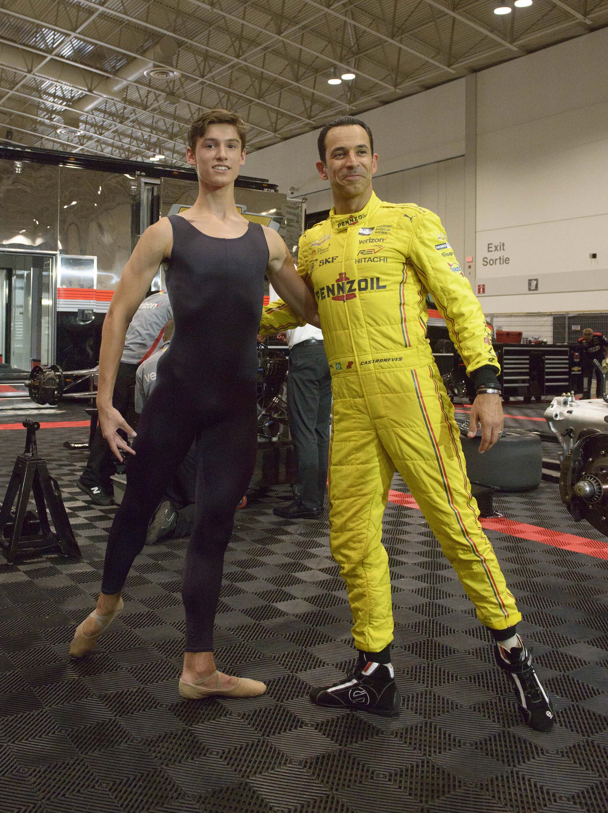 Helio Castroneves ‘On Pointe’ Both On & Off The Track