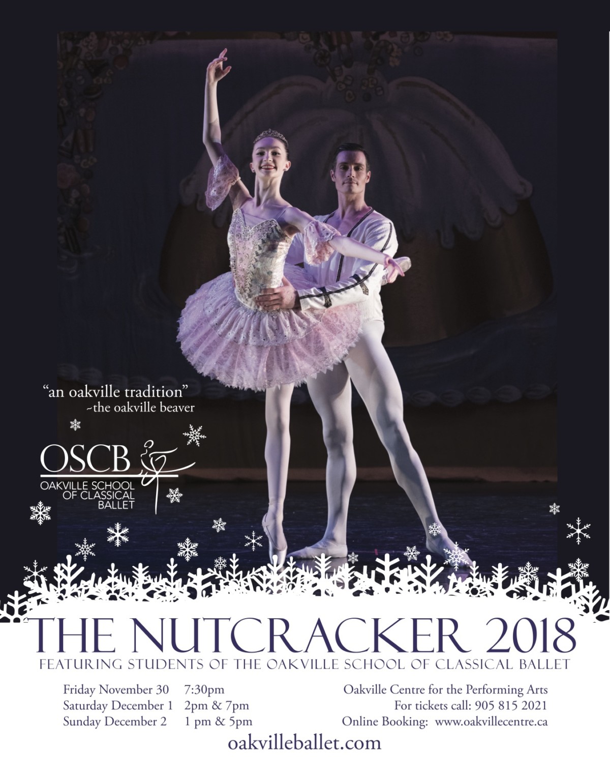 OSCB Nutcracker poster 2018